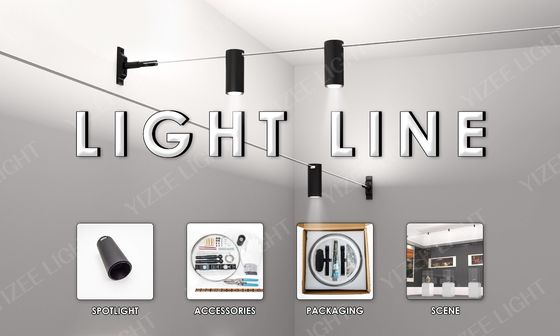 6m 12m New Skyline Linear Lighting With Spot Lights For Accent Lighting