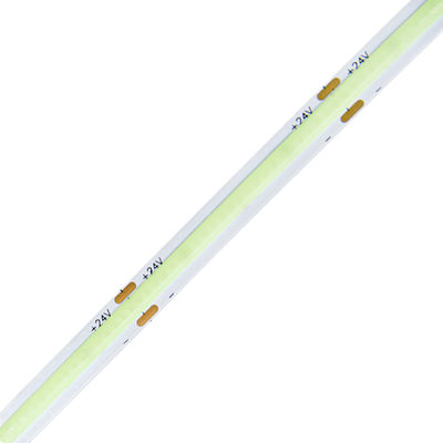Dải đèn LED COB màu xanh băng rộng 8 mm DC24V Dải đèn LED không có chấm 10W / m