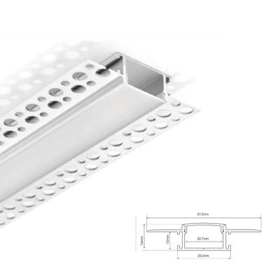 29 * 14mm Trimless LED Aluminium Profile For Plasterboard Ceiling