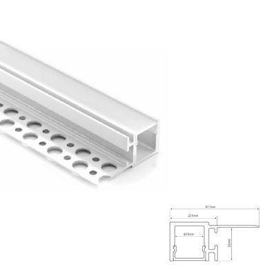 23 * 16mm nhôm gốm vữa không thắt lưng LED hồ sơ tuyến tính