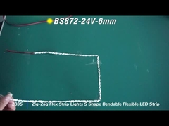 12V 24V 6mm 8mm 2835 Zig-Zag Flex Strip Đèn S Shape Dụng Dụng Dụng Dụng Dụng